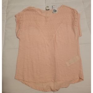 Forever 21 Semi-sheer Dusty Pink Top (S)